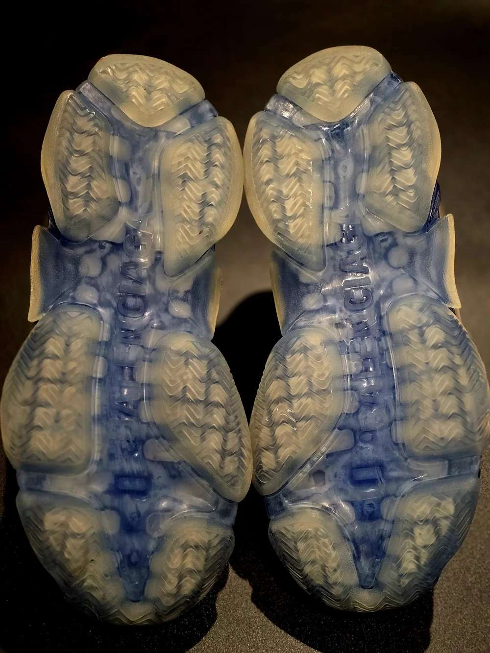 Balenciaga Triple S. White & Blue Chunky Sole Men’s Sneakers